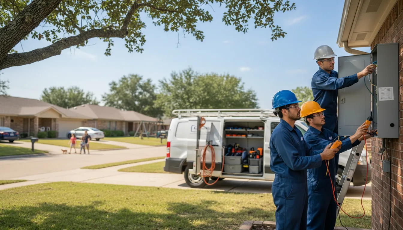 Certified electrician providing emergency electrical services in Hitchita, OK